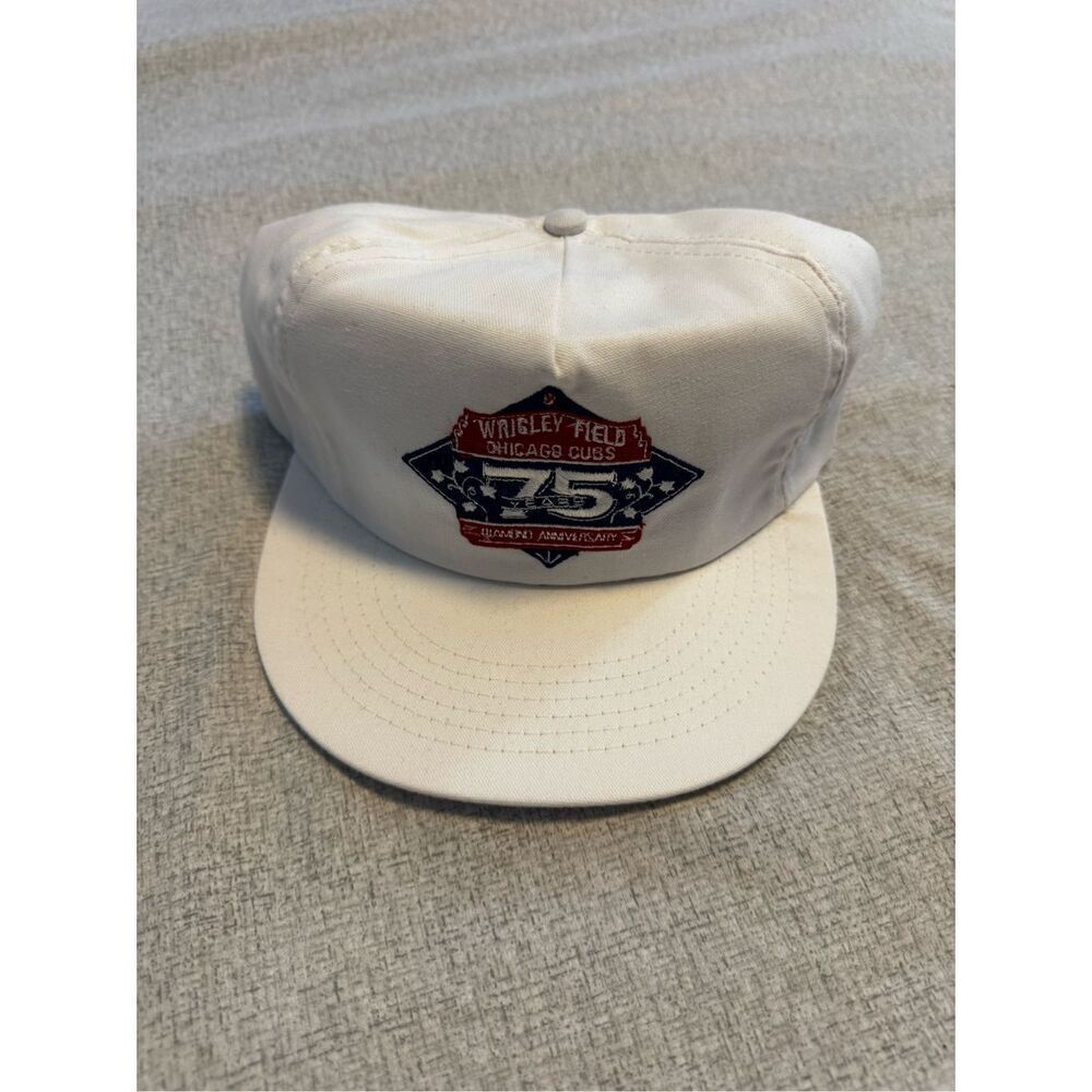 Chicago Cubs Wrigley Field 75 Years Anniversary Snapback Mesh Trucker Hat New